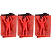 3 Pcs Parachute Toys for Kids, Tangle Free Outdoor Flying Parachute Men Toys for 3 4 5 6 7 8 9 10 Year Old kids Red