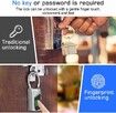 Fingerprint Lock, Smart keyless Waterproof Fingerprint Padlock Ideal for Gym, Door, Luggage, Suitcase, Backpack, Bike, Office