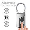 Fingerprint Lock, Smart keyless Waterproof Fingerprint Padlock Ideal for Gym, Door, Luggage, Suitcase, Backpack, Bike, Office