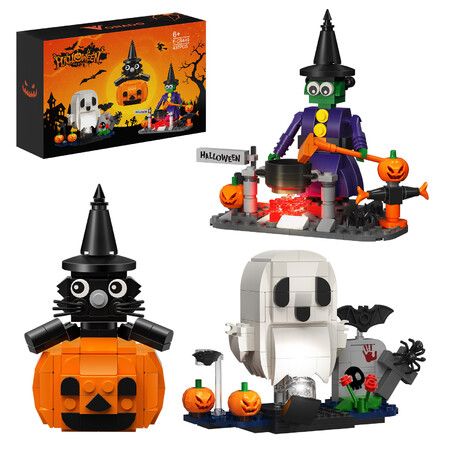 Nightmare Before Christmas Halloween Jack's and Sally Haunted House  Building Set