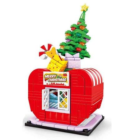Christmas Tree Fort Building Block Fort DIY 3D Play Tent House
