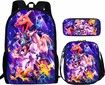 3pcs-s6 Pokemon Cartoon Backpack Set Travel Backpack 40cm Multi-Function Daypack Large Capacity Shoulder Bag for Daily Life Christmas Birthday Gifts