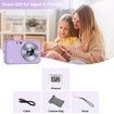 Digital Camera,FHD 1080P Kids Camera with 32GB Card Battery,Anti-Shake 16X Digital Zoom,44MP Point Shoot Camera,Compact Portable Small Gift Camera for Kid Teen Student Girl Boy (Purple)