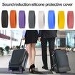 Luggage Wheels Covers,8Pcs Colorful Silicone Suitcase Wheels Covers,Anti-Noise Shock-Proof Luggage Wheel Protector,Carry on Luggage Compartment Wheel Protection Cover (Color mix)