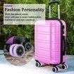 Luggage Wheels Covers,8Pcs Colorful Silicone Suitcase Wheels Covers,Anti-Noise Shock-Proof Luggage Wheel Protector,Carry on Luggage Compartment Wheel Protection Cover (Purple)