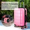 Luggage Wheels Covers,8Pcs Colorful Silicone Suitcase Wheels Covers,Anti-Noise Shock-Proof Luggage Wheel Protector,Carry on Luggage Compartment Wheel Protection Cover (Pink)