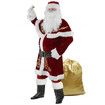 Men's Deluxe Santa Suit 12PCS Christmas Adult Santa Claus Costume XXXL