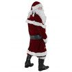 Men's Deluxe Santa Suit 12PCS Christmas Adult Santa Claus Costume XXXL