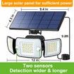 Solar Flood Lights Outdoor Motion Sensor with Remote Control, 6000mAh 1200LM Solar Lights for Outside IP65 Waterproof