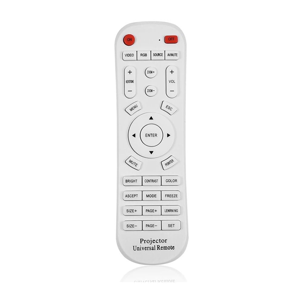 Universal Projector Remote Control, White Universal Remote Control for Projector Universal Smart Projector Controller