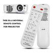 Universal Projector Remote Control, White Universal Remote Control for Projector Universal Smart Projector Controller