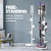 Freestanding Vacuum Cleaner Stand Cordless Storage Holder Organizer Rack Metal Organiser Accessories Bracket for Dyson Xiaomi Models White