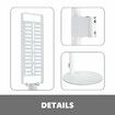 Freestanding Vacuum Cleaner Stand Cordless Storage Holder Organizer Rack Metal Organiser Accessories Bracket for Dyson Xiaomi Models White