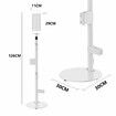 Freestanding Vacuum Cleaner Stand Cordless Storage Holder Organizer Rack Metal Organiser Accessories Bracket for Dyson Xiaomi Models White