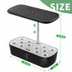 12 Pods Hydroponics Growing System Indoor Herb Garden Kit Plant Germination Full Spectrum 20W LED Light Smart Planter Water Pump 4L Tank