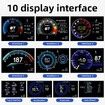 Car HUD Head Up Display P6,OBD+GPS Smart Gauge,Works Great for Most Cars