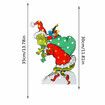 LED Lights Grinch Stealing Christmas Glowing Outdoor Yard Stakes Ornaments Festive Garden Holiday Display Bright Decor Fun