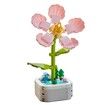 Building Block Flower Bouquet Building Sets DIY Creative Potting Building Blocks Flowers Artificial Flower Toy Gifts(Carnation)