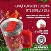 40oz Christmas Insulated Cold COOL HOT Tumbler Handle and Straw, Stainless Steel Tumbler  Car Mug Outdoor Sports Travel Christmas Gift  (Christmas red)