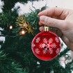 Ball Ornaments Set Shatterproof Christmas Tree Decor Decorative Set, for Home Holiday Wedding Party Xmas Hanging Decorations - Red/White.