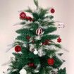 Ball Ornaments Set Shatterproof Christmas Tree Decor Decorative Set, for Home Holiday Wedding Party Xmas Hanging Decorations - Red/White.