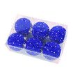 6 Pcs 8cm Christmas Tree Ball Ornaments Glitter Sequin Foam Ornaments Hanging Christmas Ball Decorations for Xmas Wedding Party Holiday Decor (BLUE)