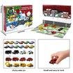 Christmas Advent Calendar,24 Days Countdown,24 Mini Alloys Inertia Cars Police Racing Construction Vehicles Fire Trucks Boys Kids Party Gifts