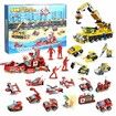 Advent Calendar 2023 Kids 24 Days Building Blocks Toy CAR TRUCK Set Christmas Countdown Calendar Toys Gifts for Boys Girls 3+ Years Old