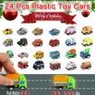 Advent Calendar Plastic Pull Back Cars for Boys, Girls, Kids  with 1 Map for Christmas Gifts Perfect Decor, Party Favors, Birthday