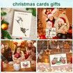 12Pcs Christmas Countdown Gift Card Set, Unique And Interesting Christmas Card In Separate Envelope