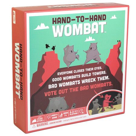 Exploding Kittens Hand to Hand Wombat Card Game Fun Family Card Games for Adults Teens & Kids - Fun Party Games 3-6 Players
