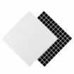 3D Mosaics Waterproof and Oil-proof Black and White Crystal Epoxy Three-dimensional Self-adhesive Wall StickerWhite