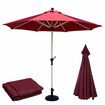 2.7m 8 Arm Parasol Canopy Cover Waterproof Awning Sun Shade Shelter Outdoor Garden PatioBlack