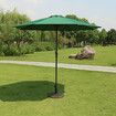 2.7m 8 Arm Parasol Canopy Cover Waterproof Awning Sun Shade Shelter Outdoor Garden PatioBlack