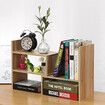 Creative Bookshelf Simple Desktop Shelves Modern Desk Storage Rack for Home OfficeWood