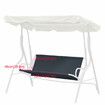 Swing Seat Cover Dustproof Waterproof Garden Chair Protector Outdoor Garden Chair Hammock ClothLight Grey