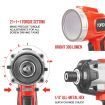 20 V Cordless Kit: Hammer Drill, Impact Driver, LED Light w/ Screw Bits
