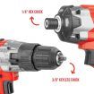 20 V Cordless Kit: Hammer Drill, Impact Driver, LED Light w/ Screw Bits