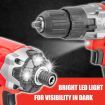 20 V Cordless Kit: Hammer Drill, Impact Driver, LED Light w/ Screw Bits