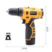 MasterSpec 12V Cordless Drill Driver Screwdriver Accessories w/ 30Pcs Drill Brush