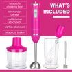 Monika 5In1 Electric Stick Blender Handheld Mixer Chopper Stainless Steel Whisk