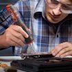 TOPEX 4V Max Cordless Soldering Iron with Rechargeable Lithium-Ion Battery