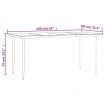 5 Piece Garden Dining Set Black Steel and Textilene