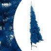 Artificial Half Christmas Tree with Stand Blue 210 cm PVC