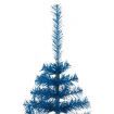 Artificial Half Christmas Tree with Stand Blue 210 cm PVC