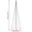 Christmas Tree with Spike Blue 732 LEDs 500 cm
