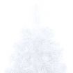 Artificial Half Christmas Tree with LED&Stand White 210 cm PVC