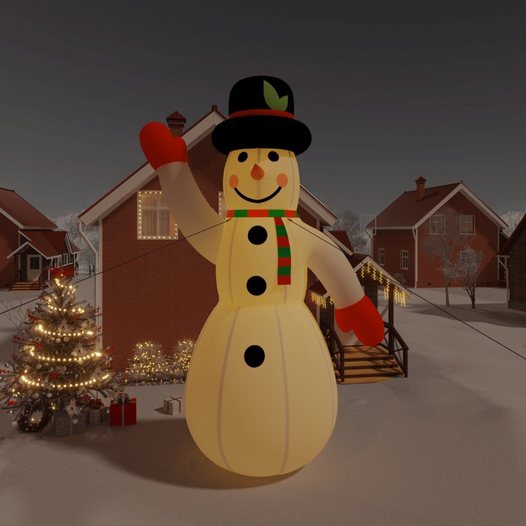 Christmas Inflatable Snowman with LEDs 805 cm