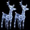 Reindeers & Sleigh Christmas Decoration 320 LEDs Acrylic