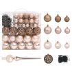 Artificial Christmas Tree with LEDs&Ball Set&Pine Cones 240 cm